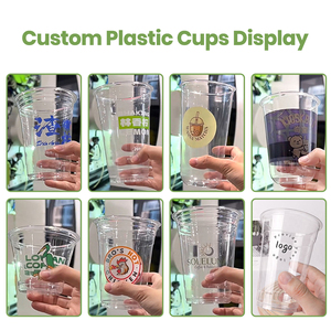 Custom Logo 12oz 14oz 16oz 18oz 20oz 24oz PET Disposable <strong>Cup</strong> Matcha <strong>Latte</strong> Ice Coffee Plastic <strong>Cup</strong> with Lids - Product Image 6