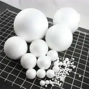 Esfera de isopor para diy, esferas de 1-60cm da espuma do poliestireno branca, faça você mesmo, meia bola grande