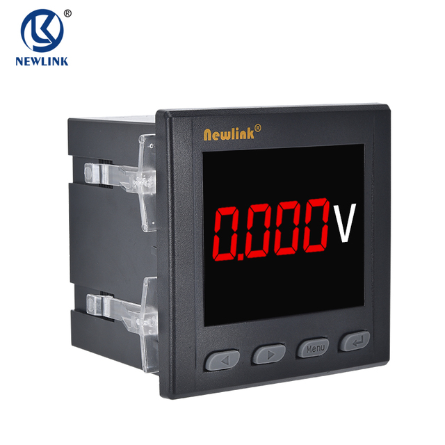 CE IEC Certified 12V LED Digital Panel Meter Customizable OEM ODM Voltage Display Meter Light for Low Consumption Applications