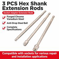 Tige d'extension AD personnalisée de 150 mm avec embout hexagonal et roulement à billes pour perceuse électrique – Douille d'extension pour kit d'outils de perçage