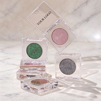 Palette de fards à paupières DIY longue tenue, haute pigmentation, pailletée, mate, tons terreux, maquillage pour les yeux, logo personnalisé, cosmétiques imperméables, OEM