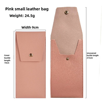 Mini pinceau professionnel carré de luxe 7 pièces en cuir pinceau de maquillage sac Portable correcteur poudre pinceau ensemble en gros