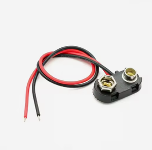 HKST 10pcs/<b>set</b> T Type 9V Battery Clip Snap Soft Buckle Holder Lead Free RoHS Compatible with for for 2560 DUE - Product Image 1
