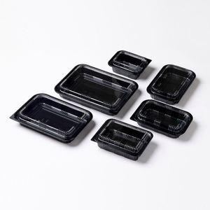 Boîte à emporter rapide, micro-ondable, jetable, 5 compartiments, emballage alimentaire en plastique, boîte à lunch avec couvercle - Product Image 3