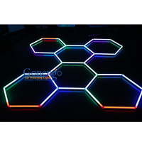 Éclairage Hexagonal à Effets Multiples Lampe de Scène Rgb Atmosphère Led Dj Lumières Disco