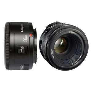 Lensa Yongnuo YN50mm 50mm 1.8II EF EOS 50MM AF MF untuk Kamera T6 EOS 700D <span class=keywords><strong>750D</strong></span> 800D 5D Mark II IV 10D 1300D - Product Image 5