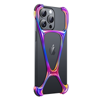 Desain baru sarung ponsel logam penutup telepon genggam kualitas tinggi keren unik untuk apple iphone 15 pro max