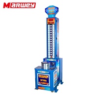 Machine de jeu d'intérieur à pièces de monnaie, marteau de frappe, jeu de boxe
