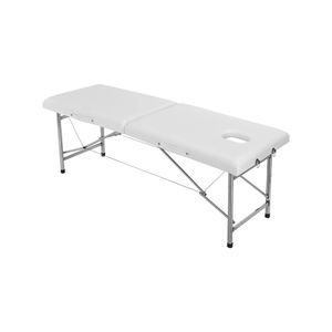 Nouveau lit de massage pliant professionnel en aluminium avec mousse à mémoire de forme et base en acier inoxydable pour la réhabilitation du salon de spa - Product Image 1