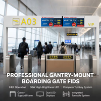 Terminal LCD del Sistema de Visualización de Información de Vuelos (FIDS) para Portales de Aeropuertos con Integración de CMS e Indicaciones de Rutas OEM para Metro