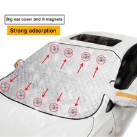 Pare-Soleil et Couverture Neige Universels Pliables pour Voiture, Tapis de Protection Avant Anti-Givre pour Pare-Brise