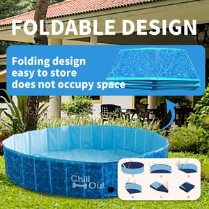 Producto de Verano de All for Paws, Piscina Inflable Plegable Grande, Piscina Exterior Plegable <span class=keywords><strong>para</strong></span> <span class=keywords><strong>Perros</strong></span> y Niños - Product Image 5