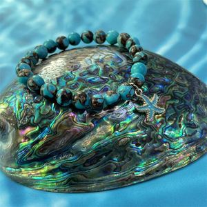 Bracelet en pierre naturelle avec perles de verre colorées pour l'équilibre émotionnel – Prêt à expédier – Remise sur le volume en stock - Product Image 4