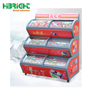 Vitrina Exhibidora de Alimentos Congelados de Alta Capacidad con Puerta de Vidrio, Congelador para Helados para Supermercados y Cafeterías - Product Image 3