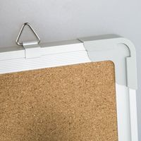 Petit tableau blanc suspendu d'usine OEM, tableau d'affichage en liège, cadre en aluminium, épingle à mémo pour bureau à domicile, tableau de planification, bois
