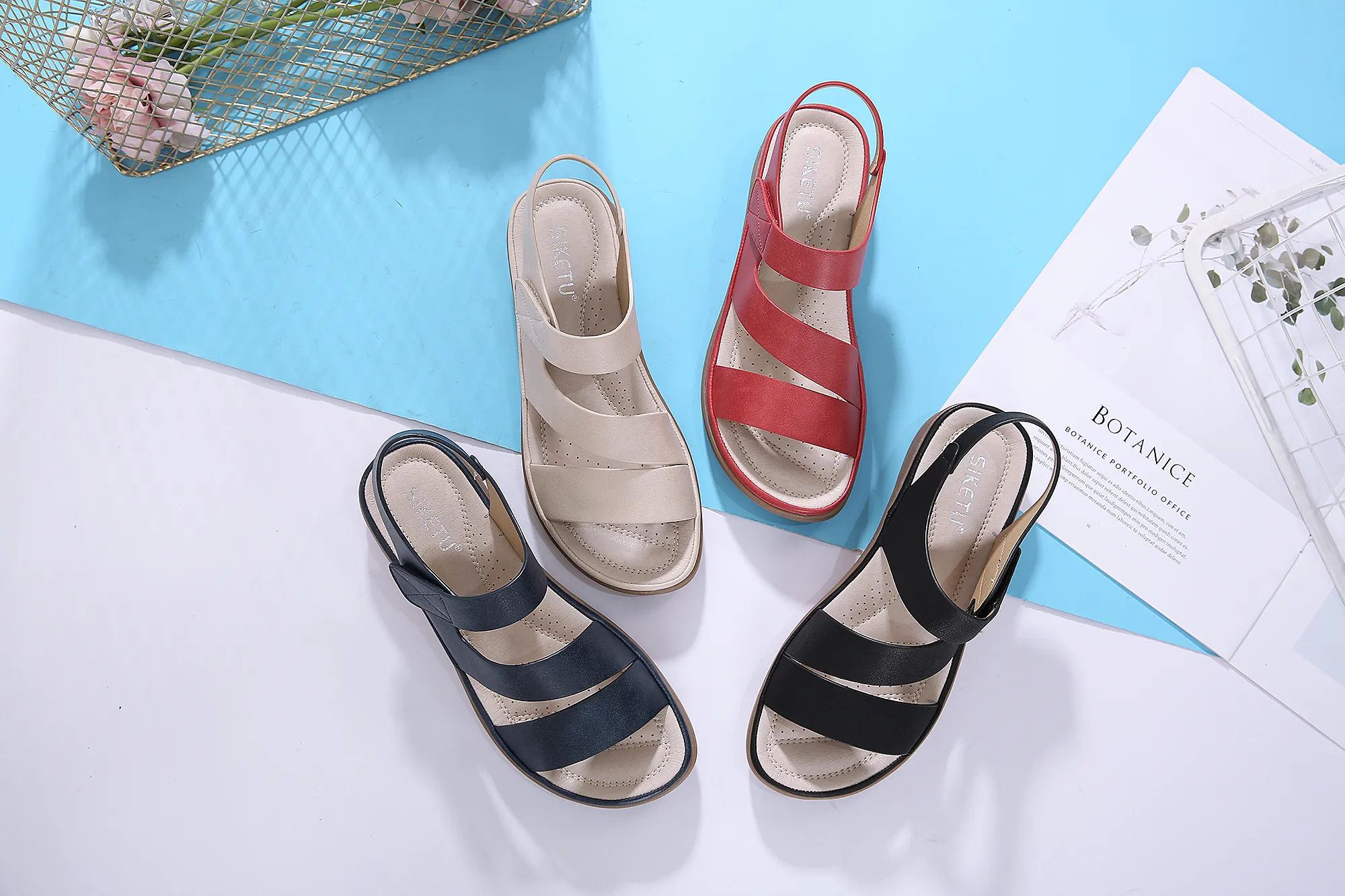 Fashion Summer Wedges Women Sandals Open Toe Sandal Ladies Platform Wedges Sandals High Heels Shoes