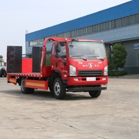 Camion plateau simple rangée 4x2 avec moteur Yuchai Euro 6 diesel neuf de Chine, capacité de charge de 16 tonnes pour le transport de machines lourdes