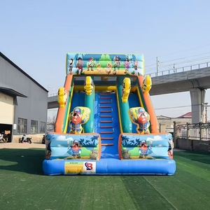 Grand château <span class=keywords><strong>gonflable</strong></span> pour enfants, aire de jeux intérieure et extérieure, <span class=keywords><strong>structure</strong></span> en PVC durable, certifié CE, sûr et actif - Product Image 3