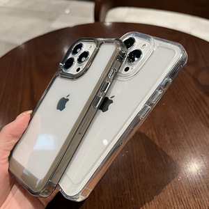 Funda Protectora Rígida de Acrílico+TPU Transparente Delgada Antigolpes para <span class=keywords><strong>iPhone</strong></span> 17 16 15 14 13 Pro Max XR <span class=keywords><strong>XS</strong></span> MAX - Product Image 4
