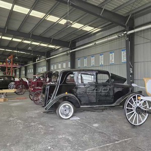 Gran Descuento en Auto Eléctrico Negro Vintage Clásico, Vehículo Turístico, Auto de Turismo con Batería, 5 Asientos - Product Image 6