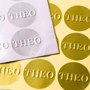 Di alta qualità su ordinazione <span class=keywords><strong>logo</strong></span> in rilievo della stagnola di oro timbrato adesivo <span class=keywords><strong>adesivi</strong></span> - Product Image 2