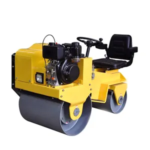 500kg 600 kg double drum road roller 800kg hydraulic walk behind road roller vibratory soil compactor