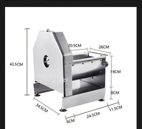 Automatische Fruit- en Groentechips Snijmachine RVS Banaan Plantain Aardappel Gember Chips Snijder met 110V/220V