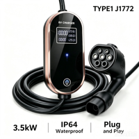 Chargeur EV portable Mennekes TYPE1 3,5 kW, étanche IP64, certifié CE RoHS, Plug and Play, sans WiFi, BYD SONG YUAN