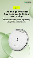 Traceur GPS intelligent étanche IP68 avec navigation GPS et localisateur d'objets en plastique pour iOS et Android compatible avec l'application Find My