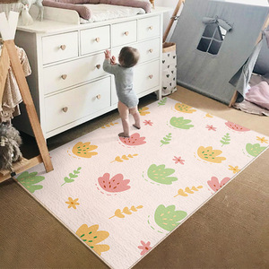 Tapis de jeu en imitation cachemire pour bébés de 0 à 24 mois, tapis carré doux pour la maison, la chambre à coucher, le salon, unisexe - Product Image 1
