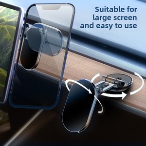 Wholesale Modern Car Phone Holder Foldable Magnetic Navigation Dashboard Mount with <b>Strong</b> <b>Magnet</b> Rotating Center Console Holder - Product Image 3