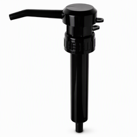 Pompa Galon Hitam 38mm Dosis Besar, Pompa Plastik PP Besar, Pompa Naik-Turun, Pompa Dispenser Cairan, Pompa Pembersih dengan Pegas Dalam untuk Botol