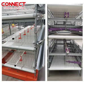 ฟาร์มสัตว์ปีกร้อยพันตัว ระบบให้อาหารไก่อัตโนมัติเต็มรูปแบบ ระบบกรงเลี้ยงไก่เนื้อแบบแบตเตอรี่ใหม่ โรงเรือนเลี้ยงไก่ - Product Image 2