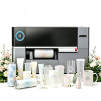 Machine d'impression UV jet d'encre à passage unique avec tête d'impression EPSON pour gobelets, mugs, bouteilles, canettes et tubes en métal/plastique/verre/céramique