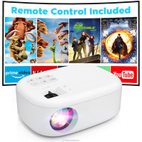 Projecteur LCD compact avec écran Bluetooth WiFi miroir 720P prise en charge du décodage 1080P et design portable élégant pour le streaming