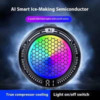 Ventilateur de refroidissement magnétique TEC pour téléphone portable avec contrôle de température IA, lumière RGB, pour radiateur de téléphone, accessoires de jeu pour téléphone