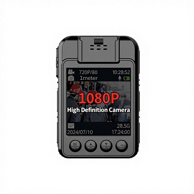 Portable Mini Work Camera 720P HD Night Vision Anti-shake 1.7" Screen 180 Wide Angle Chest Worn Action Sports Camera Plastic