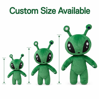 Peluche Alien Vert Personnalisée – Fabricant Direct Usine OEM ODM – Vente en Gros Animaux en Peluche Drôles à Faible MOQ