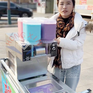 Machine à glace pilée commerciale coréenne Bingsu, broyeur de glace en flocons, machine à slush pour usage en magasin, pour glace à la crème comestible aux fruits et glace pilée en flocons - Product Image 6