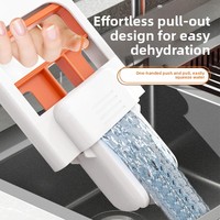 Nouvelle éponge Mini Mopperfect pour nettoyage mains libres, remplace les chiffons traditionnels ; Ensemble multi-pièces télescopique en plastique à forte déshydratation