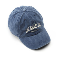 Gorra de Béisbol Unisex de 6 Paneles Ajustable con Letra Bordada Lavada