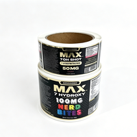 Étiquette adhésive personnalisée en vinyle imperméable avec marquage à chaud, qualité alimentaire, pour emballage de bocaux, taille personnalisable, marque Pure-easy