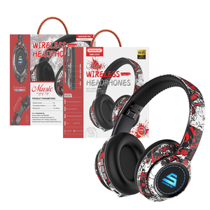 <span class=keywords><strong>Casque</strong></span> <span class=keywords><strong>de</strong></span> <span class=keywords><strong>jeu</strong></span> sans fil Somostel Cool Graffiti LED avec éclairage, basses profondes, écouteurs sportifs, Audifonos Inalambricos Auricular - Product Image 1