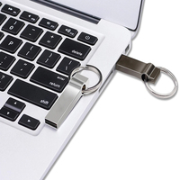 Keyring Usb 2.0 3.0 1gb 2gb 4gb 8gb 16gb 32gb 64gb Cle Usb Flash Disk Drive Memoria Usb dengan Logo khusus