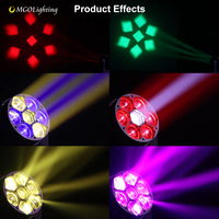 Projecteur LED mobile HOT Clay Sharpy Mini-Bee Eye 7x40W RGBW avec zoom, effet wash et beam pour DJ, discothèque, bar, scène et live house