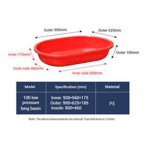 Baignoire <span class=keywords><strong>pour</strong></span> adultes et enfants, baignoire domestique, grande baignoire <span class=keywords><strong>rectangulaire</strong></span> ovale, seau d'aquaculture, <span class=keywords><strong>bassin</strong></span> long en <span class=keywords><strong>plastique</strong></span> épaissi - Product Image 1