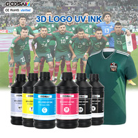 Nueva tinta UV de etiqueta 3D TPU para tintas de impresión UV DTF alta adherencia y resistencia al lavado para etiquetas elevadas en ropa zapatos