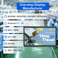 Écran tactile capacitif 10 points de 15,6 pouces pour magasin de détail, Android 13 RK3588S2, 6 Tops, 1000:1, 4*3W*2, IP65, pour montage mural/suspendu/sur pied, animation