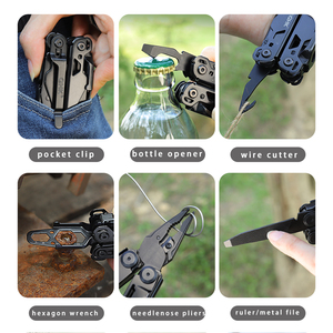 NOUVEAU Pince multifonction portable 19-en-1 avec clé hexagonale, outil multifonction de haute qualité pour le bricolage, la réparation et les tâches en extérieur - Product Image 5