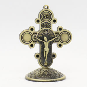 Cruz de Metal de ornamento Retro para coche, Cruz de Metal de ornamento para el hogar, coche de la Iglesia o el apósito de la Iglesia - Product Image 6